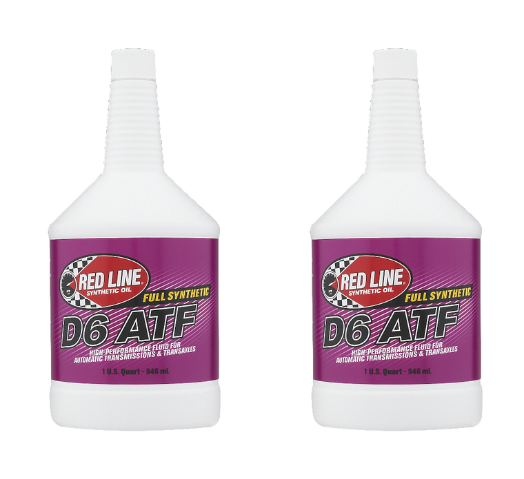2x Red Line Oil D6 ATF | Full Synthetic Auto Trans Fluid | 1 Quart Bottle, Superior Performance