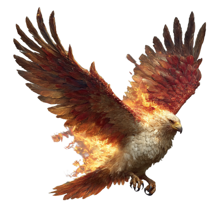 Fiery Phoenix Bird Vinyl Car Decal Sticker – Waterproof & UV-Resistant 3.4133333333333336"