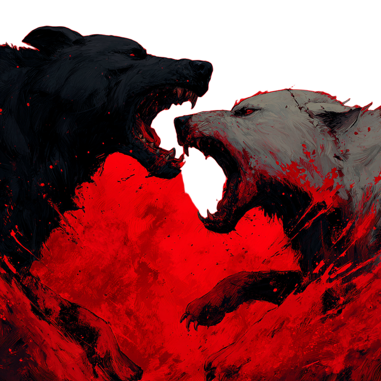 Bloody Dog Fight Vinyl Car Decal Sticker – Waterproof & UV-Resistant 6.826666666666667"