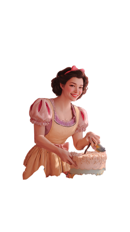 Snow White Baking Vinyl Car Decal Sticker – Waterproof & UV-Resistant 9.706666666666667"