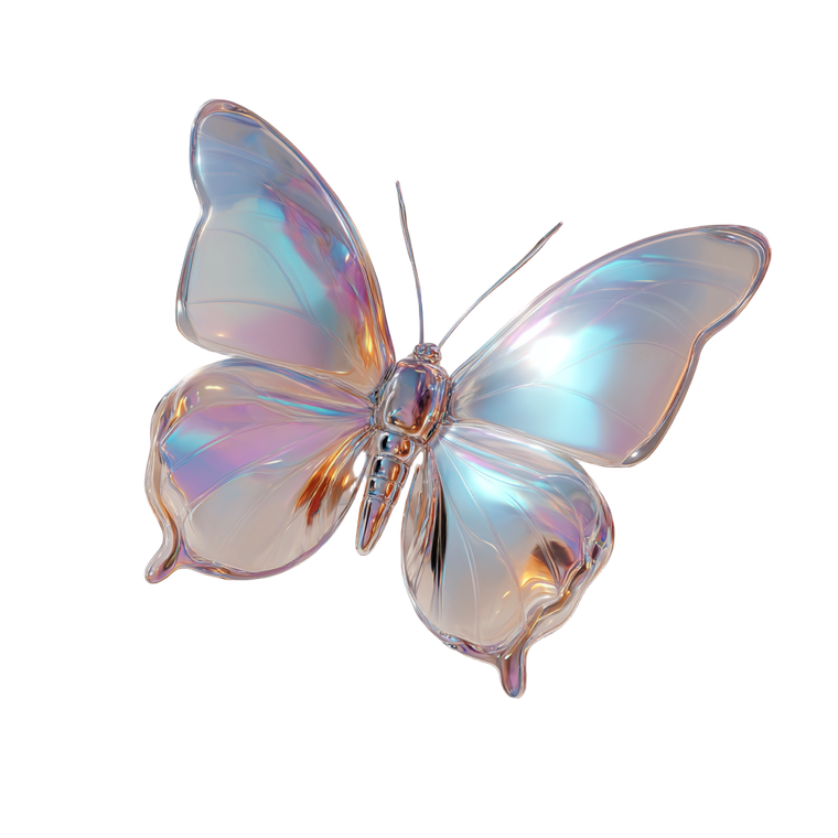 Chrome Butterfly V5 Vinyl Car Decal Sticker – Waterproof & UV-Resistant 3.4133333333333336"