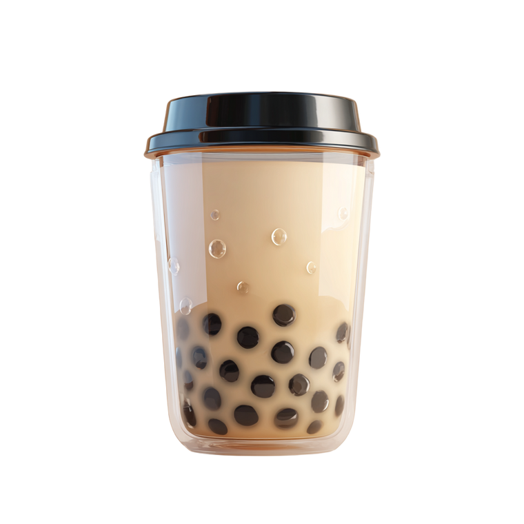 Kawaii Pearl Milk Tea Vinyl Car Decal Sticker – Waterproof & UV-Resistant 6.826666666666667"