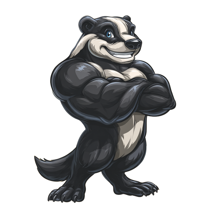 Heroic Honey Badger V3 Vinyl Car Decal Sticker – Waterproof & UV-Resistant 6.826666666666667"