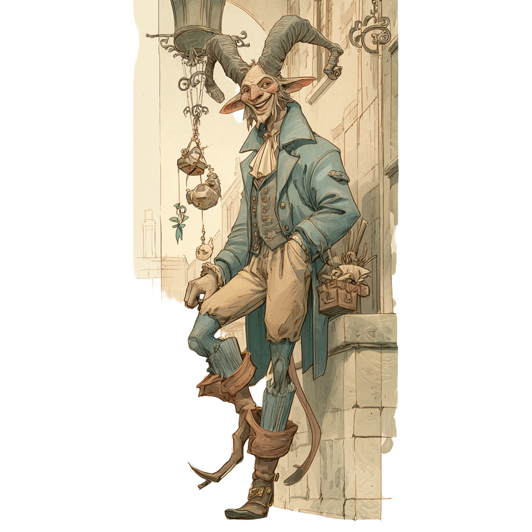 Detective Satyr Vinyl Car Decal Sticker – Waterproof & UV-Resistant 3.4133333333333336"