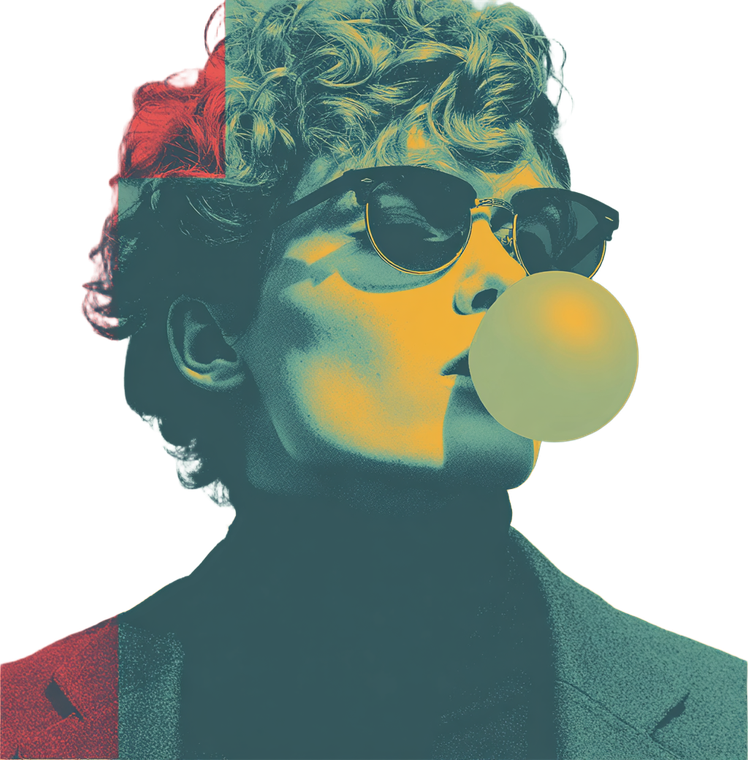 Surreal Bubble Head Vinyl Car Decal Sticker – Waterproof & UV-Resistant 3.466666666666667"
