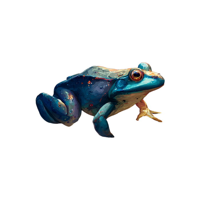Colorful Frog Vinyl Car Decal Sticker – Waterproof & UV-Resistant 3.4133333333333336"
