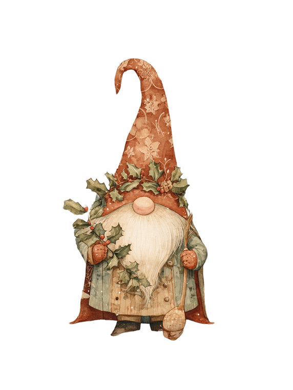 Christmas Gnome V15 Vinyl Car Decal Sticker – Waterproof & UV-Resistant 8.213333333333333"
