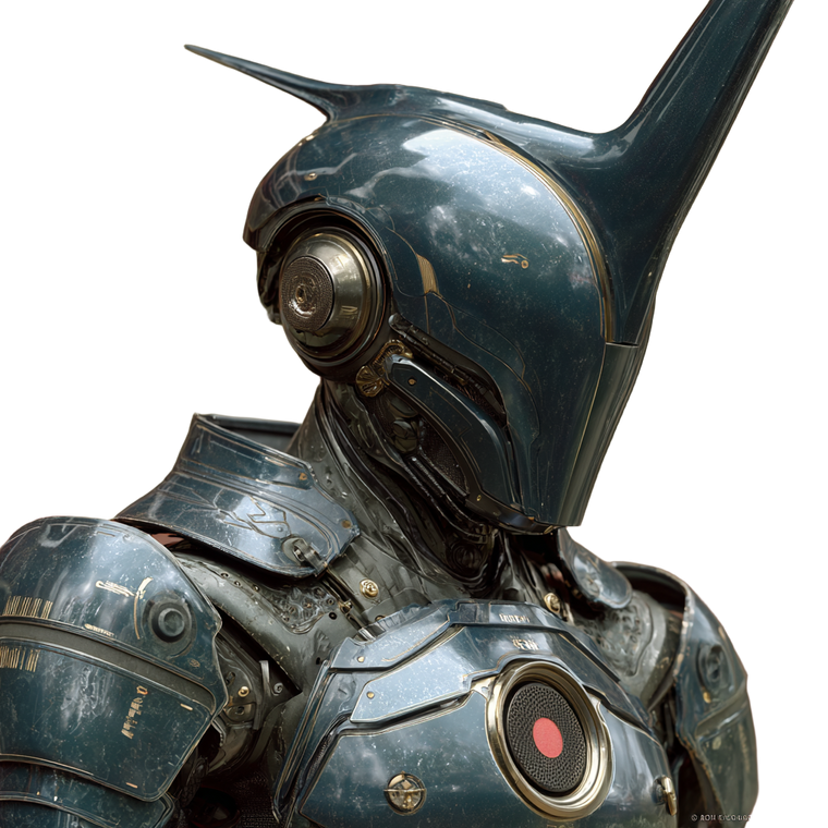 Cybernetic Samurai Warrior V2 Vinyl Car Decal Sticker – Waterproof & UV-Resistant 6.826666666666667"