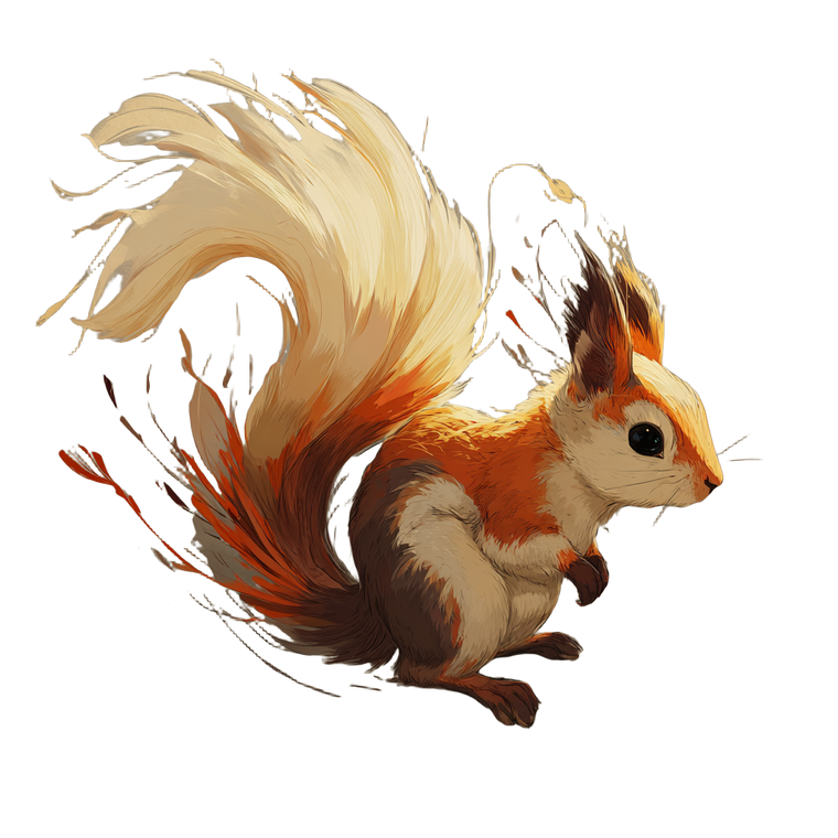 Fantastic Squirrel Creature Vinyl Car Decal Sticker – Waterproof & UV-Resistant 3.4133333333333336"