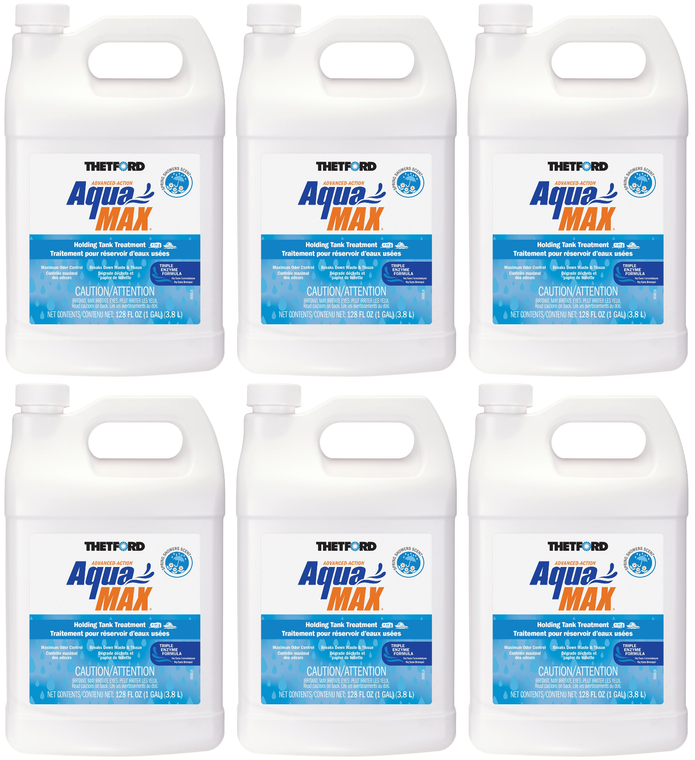 6x Bio Treatment | AquaMax Spring Showers | 40 Gal Tank | Odor Control | Made in USA