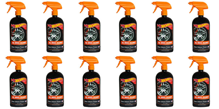 12x Hot Wheels Car Care Wheel Cleaner | Foam Activated Formula | Dissolves Brake Dust & Road Grime