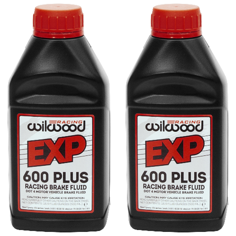 2x Wilwood EXP600 PLUS Brake Fluid | 16.5oz Bottle | Professional Racing Performance