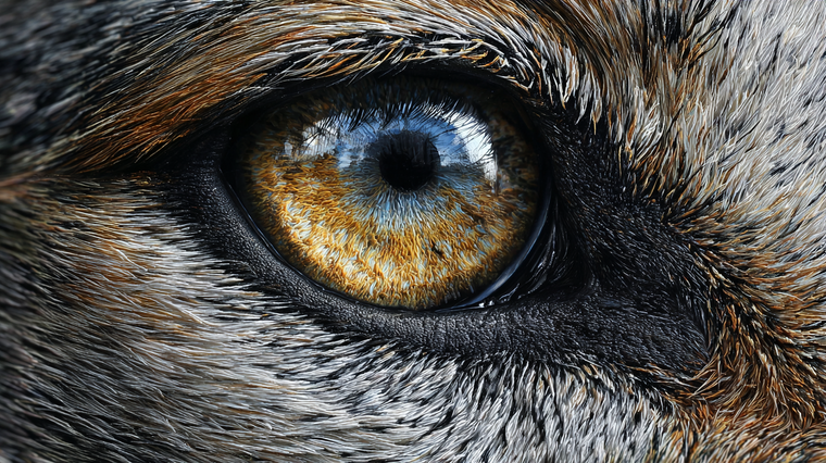 Wolf'S Eye Vinyl Car Decal Sticker – Waterproof & UV-Resistant 2.72"