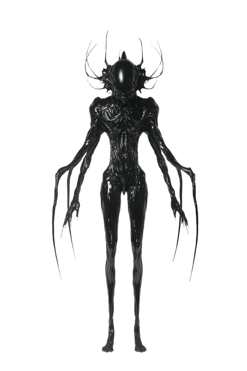Surreal Symbiotic Creature V2 Vinyl Car Decal Sticker – Waterproof & UV-Resistant 8.96"