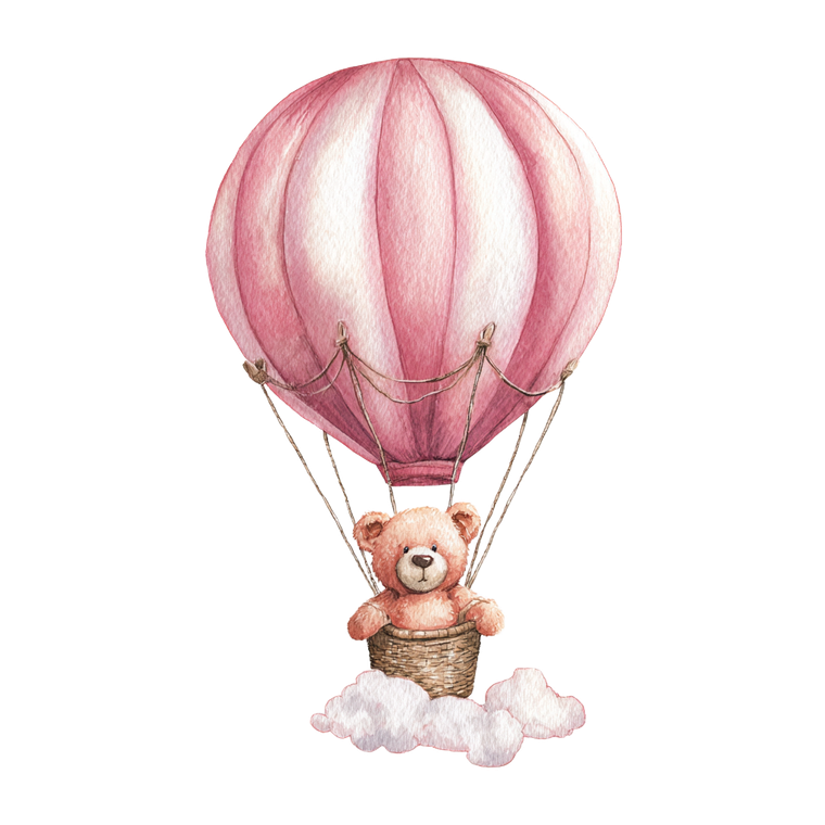 Teddy Balloon Adventure V6 Vinyl Car Decal Sticker – Waterproof & UV-Resistant 6.826666666666667"