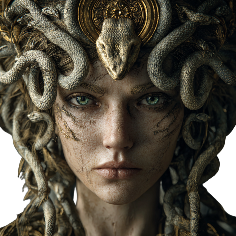 Medusa'S Beauty Vinyl Car Decal Sticker – Waterproof & UV-Resistant 3.4133333333333336"