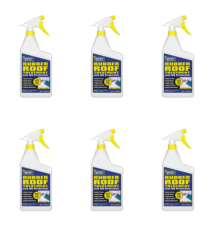 6x Protect All Rubber Roof Protectant 68032 32 Ounce Trigger Spray Bottle; Single; With English Language Packaging