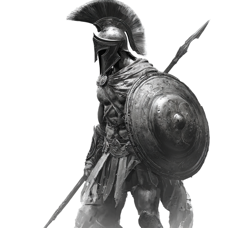 Spartan Warrior V286 Vinyl Car Decal Sticker – Waterproof & UV-Resistant 3.4133333333333336"