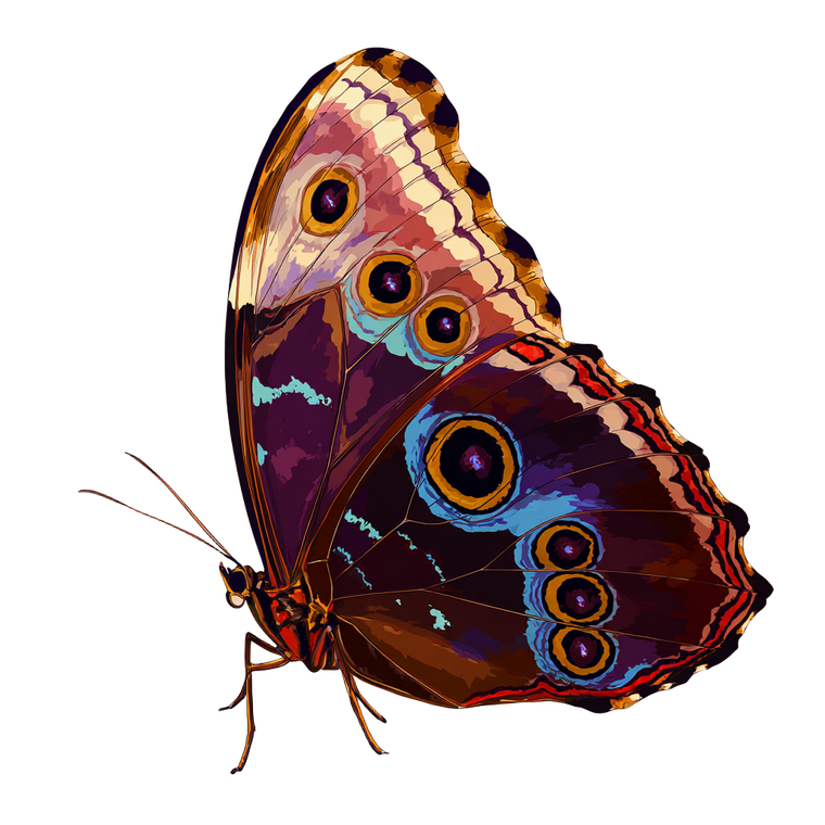 Butterfly Vector V2 Vinyl Car Decal Sticker – Waterproof & UV-Resistant 3.4133333333333336"