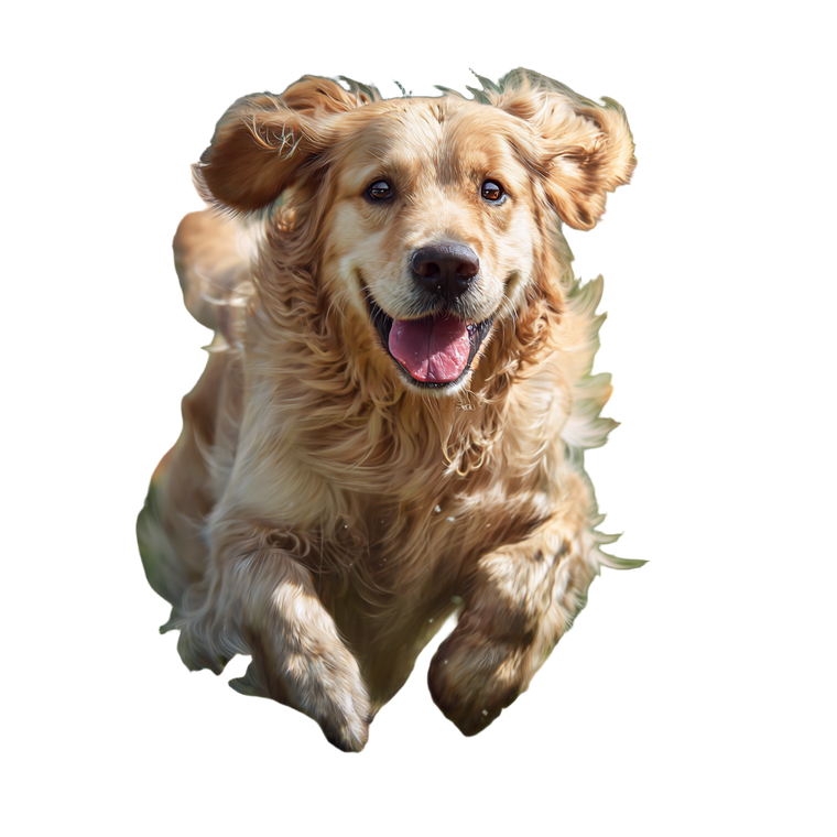 Joyful Golden Retriever V29 Vinyl Car Decal Sticker – Waterproof & UV-Resistant 6.826666666666667"