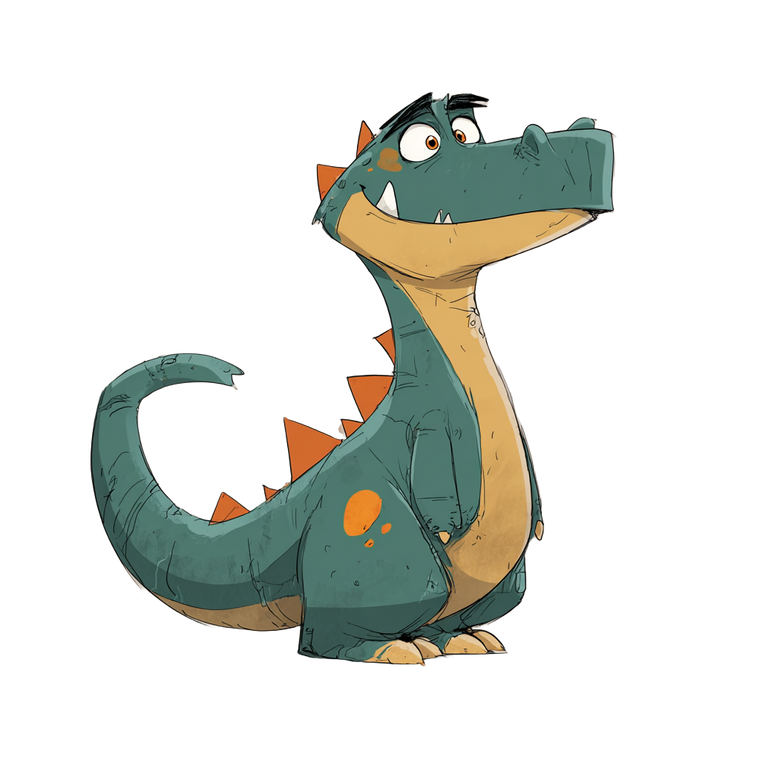 Cartoon Dinosaur V11 Vinyl Car Decal Sticker – Waterproof & UV-Resistant 6.826666666666667"