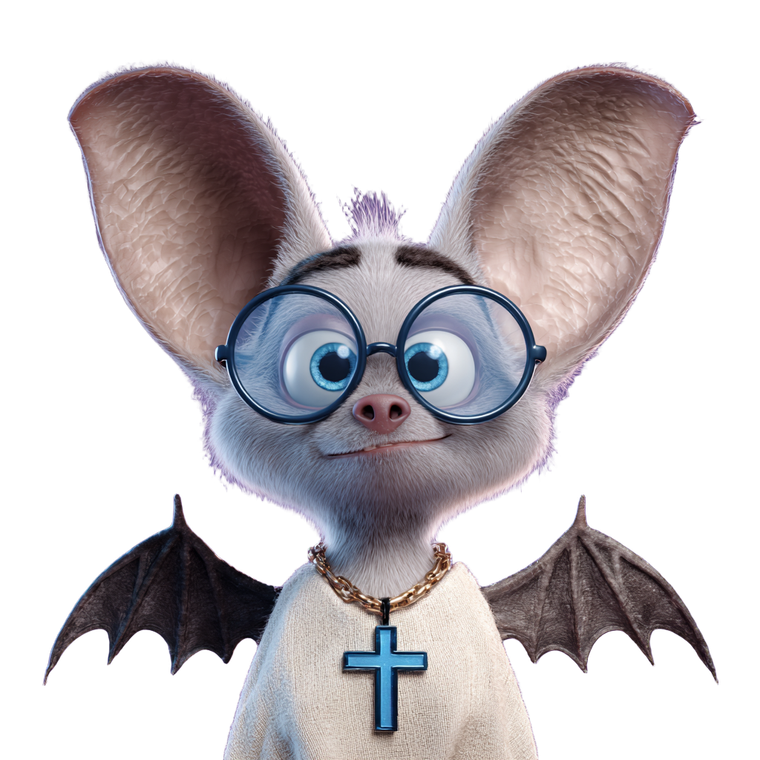 Cartoon Bat V5 Vinyl Car Decal Sticker – Waterproof & UV-Resistant 3.4133333333333336"