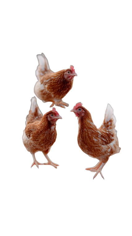 Happy Jumping Hens Vinyl Car Decal Sticker – Waterproof & UV-Resistant 9.706666666666667"