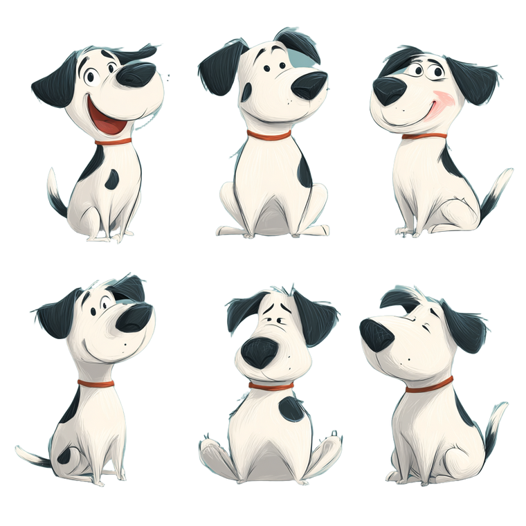 Happy Cartoon Dog V14 Vinyl Car Decal Sticker – Waterproof & UV-Resistant 6.826666666666667"