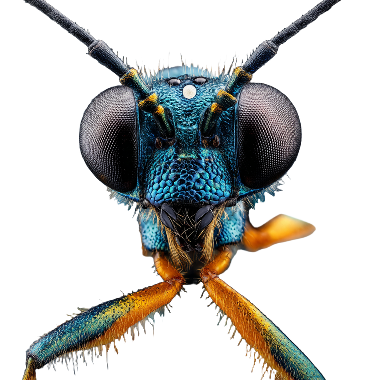 Moonlit Insect Eyes Vinyl Car Decal Sticker – Waterproof & UV-Resistant 3.4133333333333336"