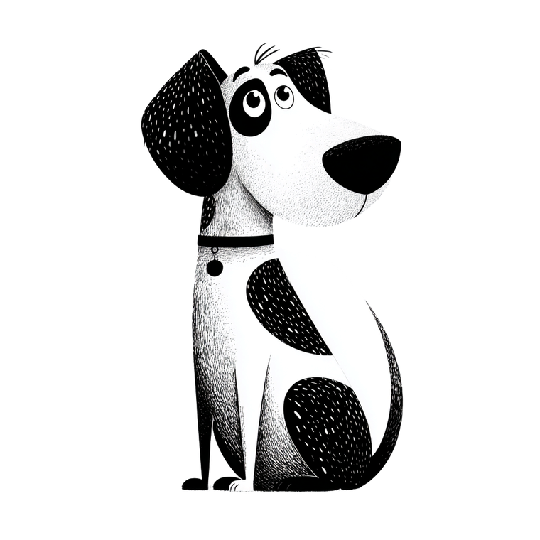Cute Dog Doodle V3 Vinyl Car Decal Sticker – Waterproof & UV-Resistant 3.4133333333333336"