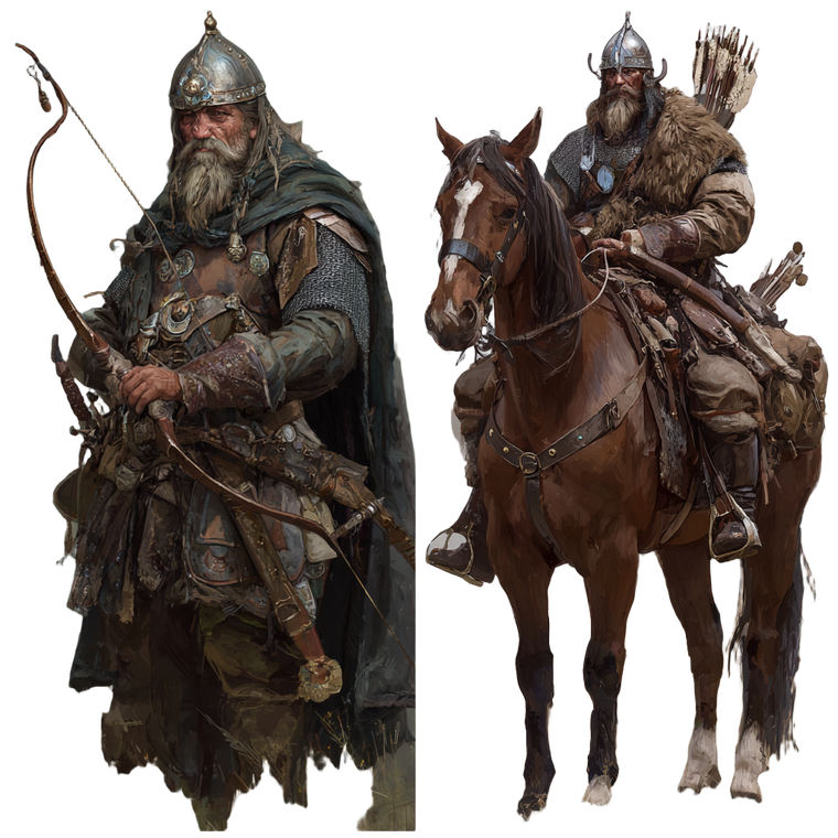 Horse Archers Vinyl Car Decal Sticker – Waterproof & UV-Resistant 3.4133333333333336"