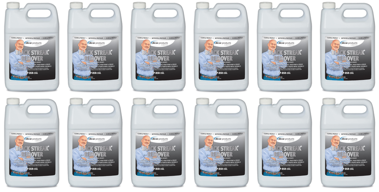 12x Professional Strength Black Streak Remover | RV Fiberglass & Painted Metal Sidewalls | 1 Gallon Jug