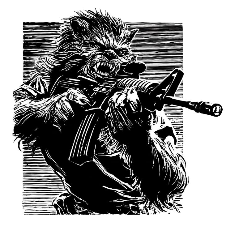 Werewolf Soldier V2 Vinyl Car Decal Sticker – Waterproof & UV-Resistant 3.4133333333333336"