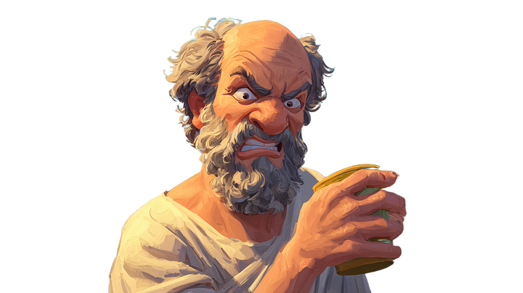 Socrates' Last Smirk V2 Vinyl Car Decal Sticker – Waterproof & UV-Resistant 5.4