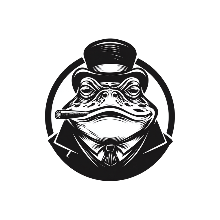 Gangster Frog Logo V3 Vinyl Car Decal Sticker – Waterproof & UV-Resistant 3.4133333333333336"