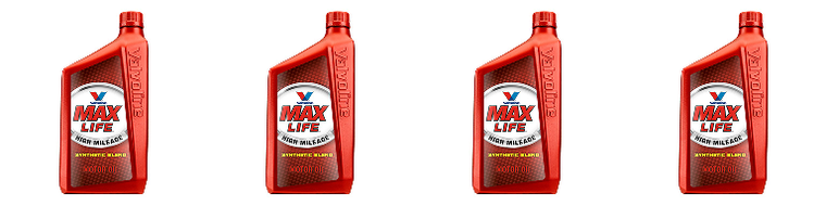 4x Valvoline MaxLife SAE 10W-40 Synthetic Oil | High Mileage Engine Protection | 1 Quart Bottle (Case Of 6)