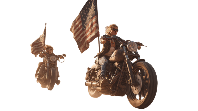 Southern Rock Bikers V2 Vinyl Car Decal Sticker – Waterproof & UV-Resistant 2.72"
