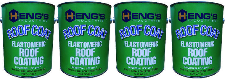 4x Premium Reflective Roof Coating | Protects Asphalt Shingles & More | Non-Toxic White Formula | 1 Gallon