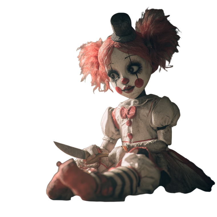 Creepy Doll V5 Vinyl Car Decal Sticker – Waterproof & UV-Resistant 6.826666666666667"
