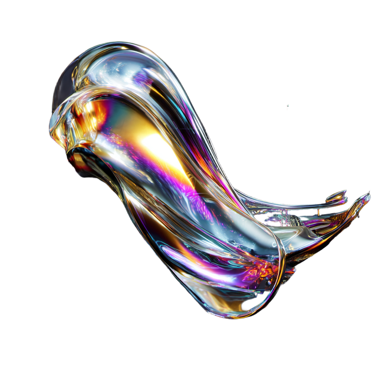 Liquid Metal Sculpture Vinyl Car Decal Sticker – Waterproof & UV-Resistant 3.4133333333333336"