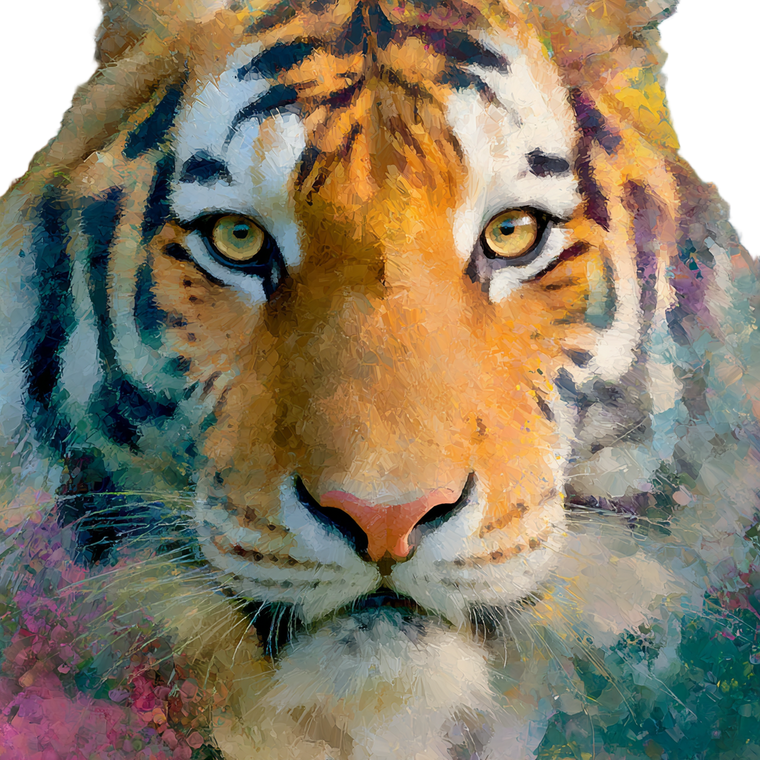 Bengal Tiger Art V2 Vinyl Car Decal Sticker – Waterproof & UV-Resistant 6.826666666666667"