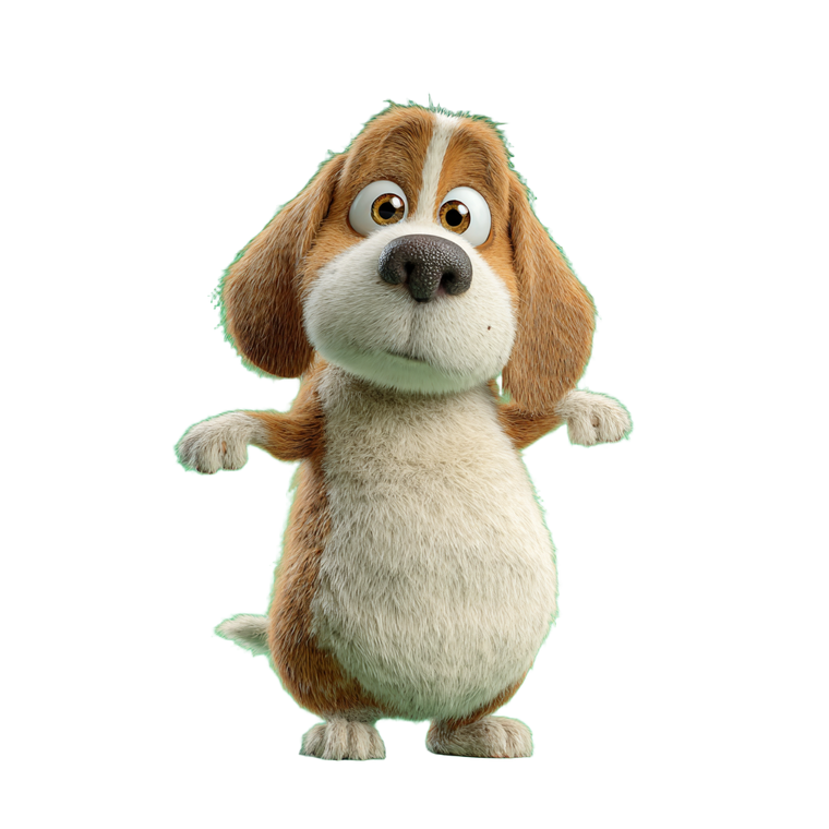 Cute Fat Beagle Vinyl Car Decal Sticker – Waterproof & UV-Resistant 3.4133333333333336"
