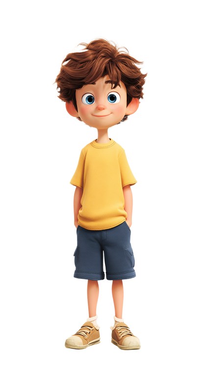 Pixar-Style Boy V28 Vinyl Car Decal Sticker – Waterproof & UV-Resistant 9.706666666666667"