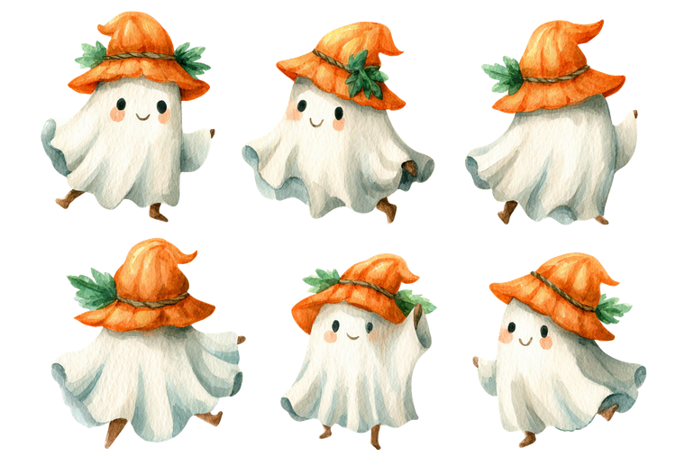 Cute Halloween Ghost V31 Vinyl Car Decal Sticker – Waterproof & UV-Resistant 5.97333333333333