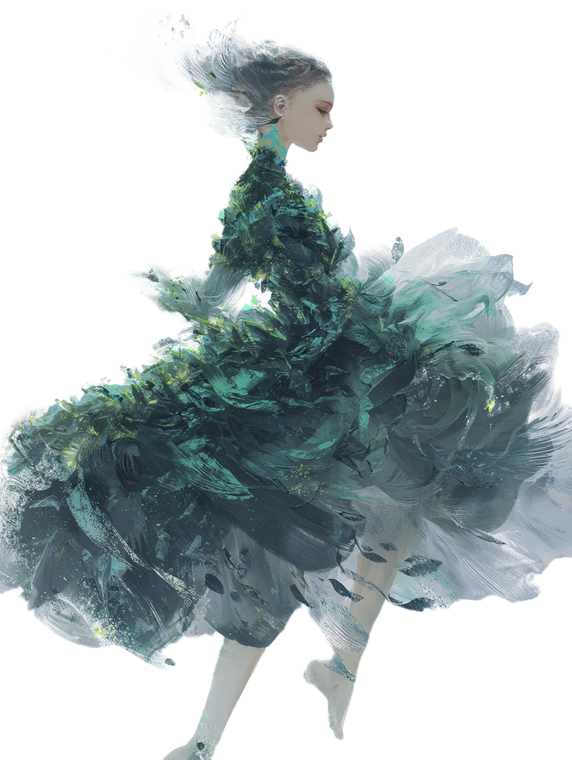 Cool Seaweed Dancer Vinyl Car Decal Sticker – Waterproof & UV-Resistant 4.1066666666666665"
