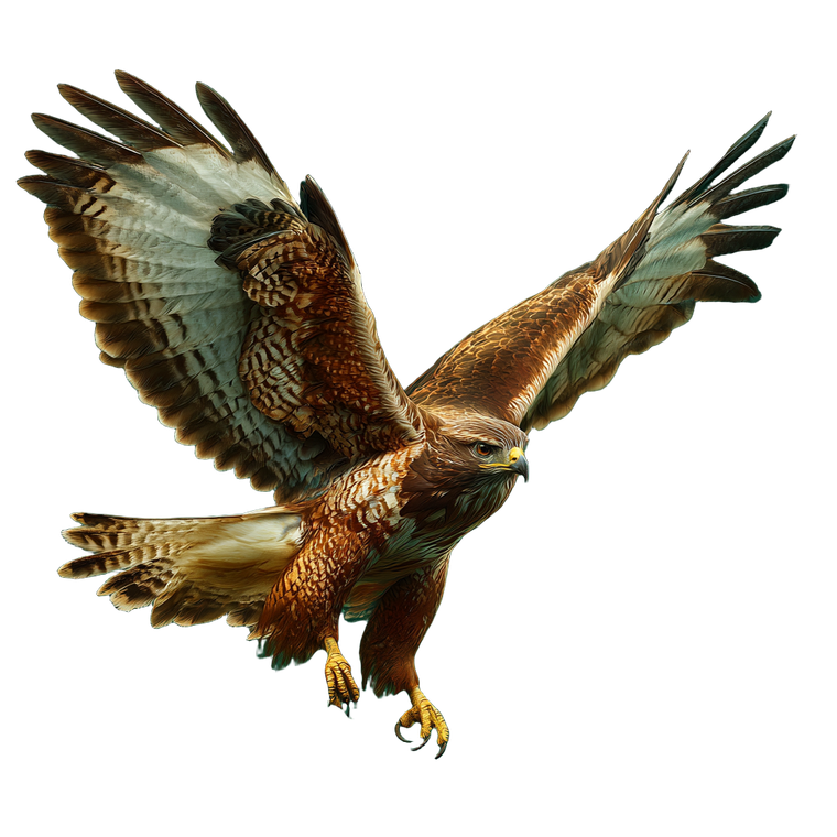 Attacking Hawk Vinyl Car Decal Sticker – Waterproof & UV-Resistant 3.4133333333333336"