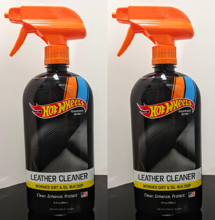 2x Hot Wheels Car Care Leather Conditioner | Americana Series | Clean Dirt & Oil with Pleasing Fragrance