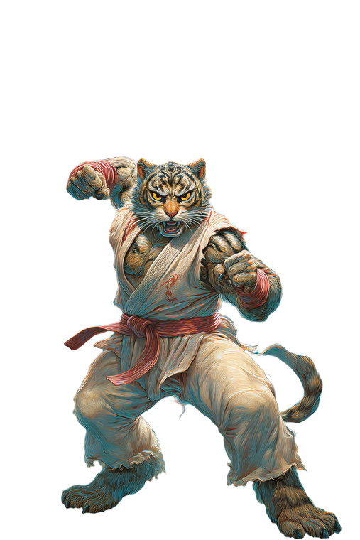 Karate Cat Fighter V3 Vinyl Car Decal Sticker – Waterproof & UV-Resistant 8.96"
