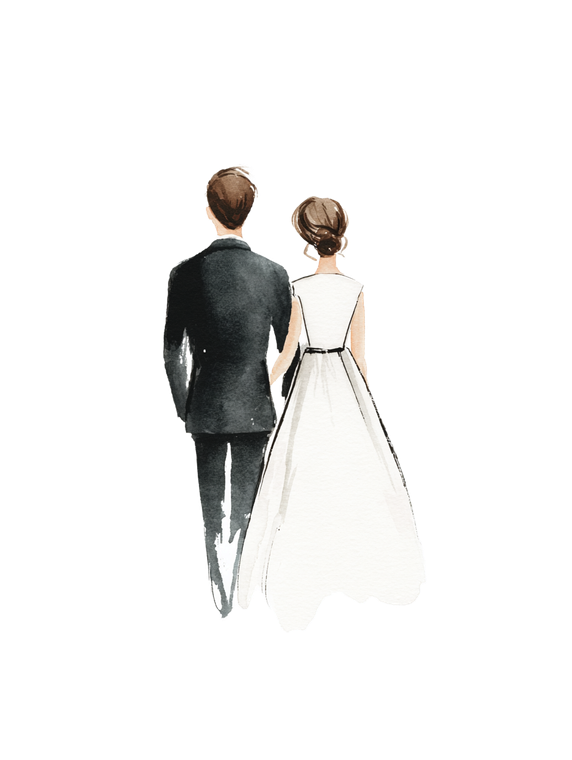 Newlywed Seaside Silhouette Vinyl Car Decal Sticker – Waterproof & UV-Resistant 8.213333333333333"