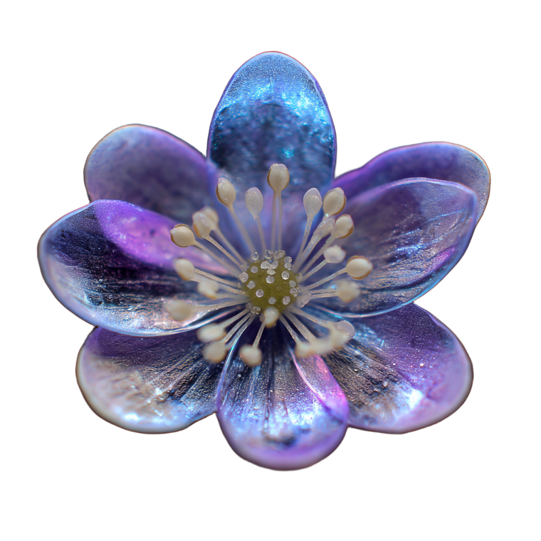 Translucent Hepatica Vinyl Car Decal Sticker – Waterproof & UV-Resistant 3.4133333333333336"